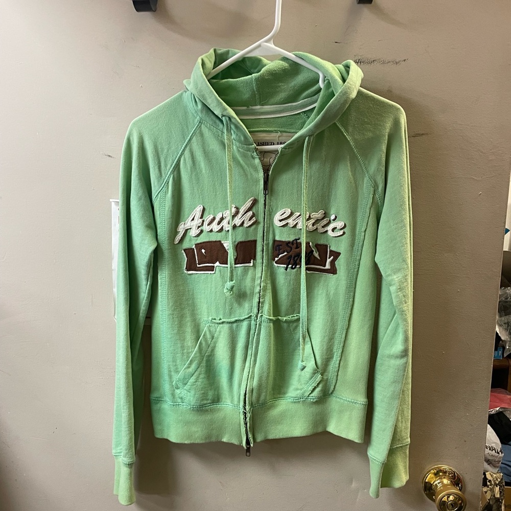 Cocoa authentic vintage, full 2 directional zip, ladies size small cotton hoodie